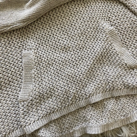 LOFT | Grey mock neck chunky knit sweater S - Picture 9 of 15